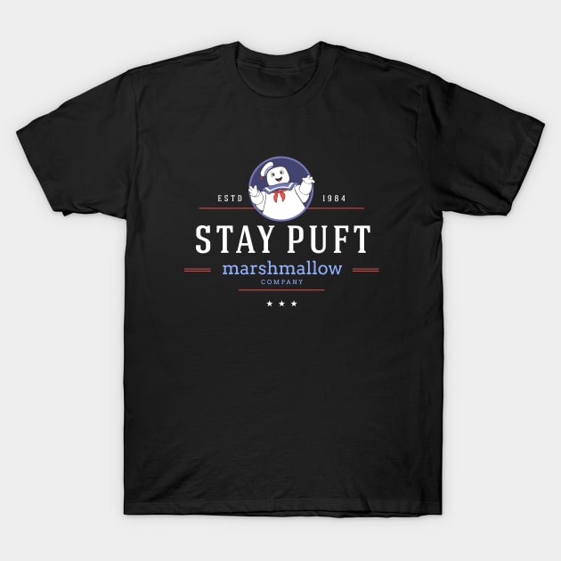 Stay Puft Marshmallow Company - modern vintage logo T-Shirt by BodinStreet